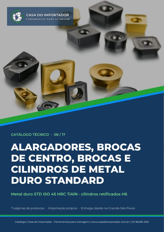 Capa do catálogo Alargadores, Brocas e Cilindros MD em PDF