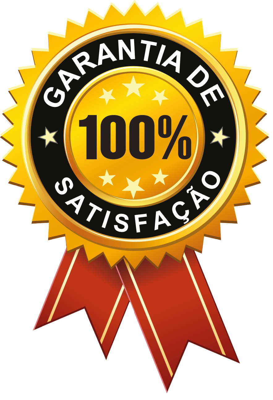 Selo de garantia 100%% de satisfação