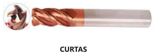 Fresa Topo com Raio MD 4 Cortes Bronze 55 HRC TiXCo - imagem 2