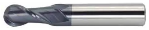 Fresa Topo Esférica MD 2 Cortes 45 HRC TiAlN - imagem 2