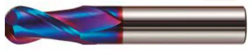 Fresa Topo Esférica MD 2 Cortes Blue 65 HRC - imagem 3