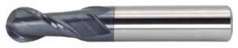 Desenho técnico - Fresa Topo Esférica MD 2 Cortes Longa 45 HRC TiAlN