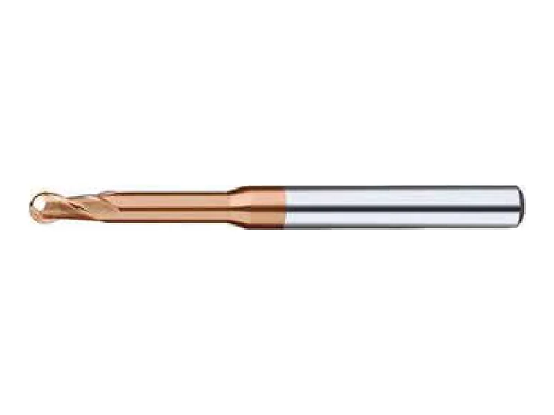 Fresa Topo Long-Neck Esférica MD 2 Cortes 55 HRC TiXCo