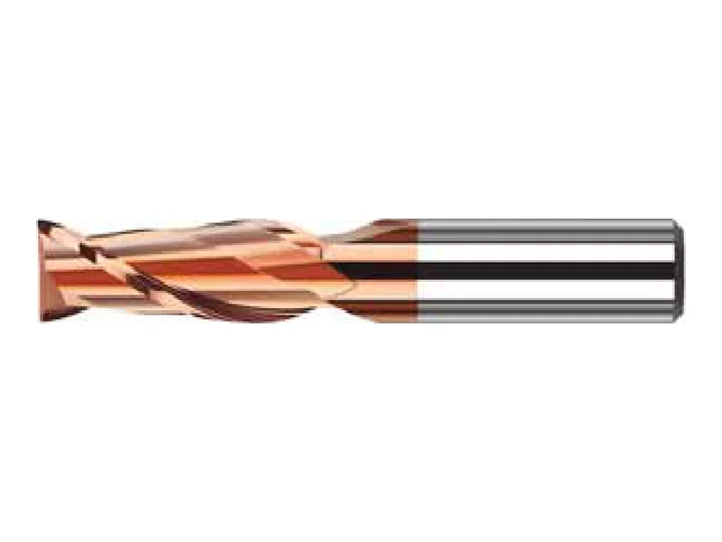 Fresa Topo Reto MD 2 Cortes Bronze 55 HRC TiSiN