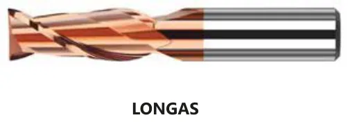 Fresa Topo Reto MD 2 Cortes Bronze 55 HRC TiXCo - imagem 3