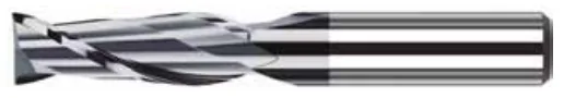 Fresa Topo Reto MD 2 Cortes Longa 45 HRC TiAlN - imagem 2