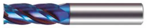 Fresa Topo Reto MD 4 Cortes Blue 65 HRC - imagem 2