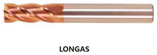 Fresa Topo Reto MD 4 Cortes Bronze 55 HRC TiXCo - imagem 4