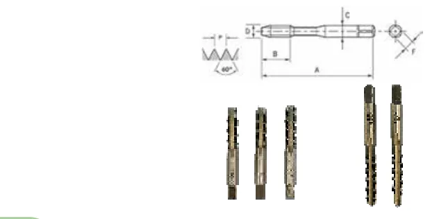 Macho Manual WS Aço Liga Rosca M ANSI