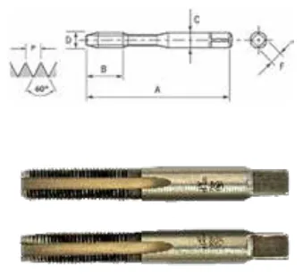 Macho Manual WS Aço Liga Rosca UNF ANSI - imagem 2